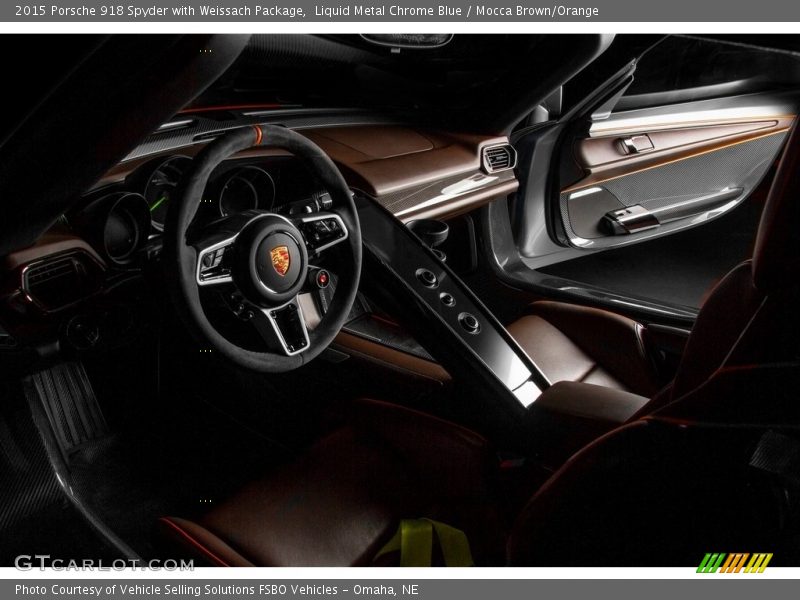  2015 918 Spyder with Weissach Package Mocca Brown/Orange Interior