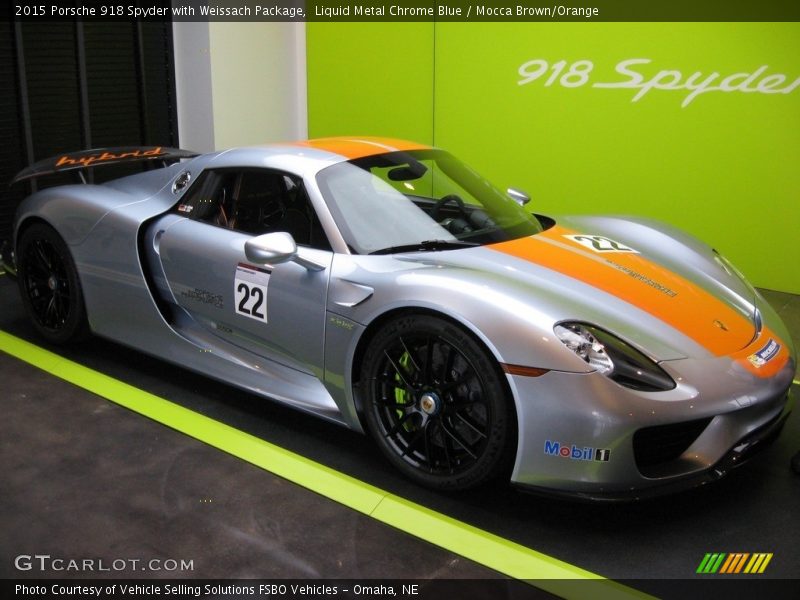 Front 3/4 View of 2015 918 Spyder with Weissach Package