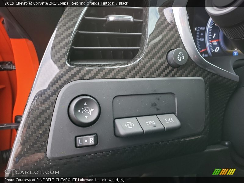 Controls of 2019 Corvette ZR1 Coupe