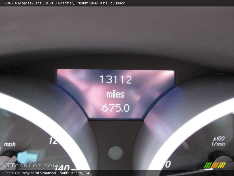 Iridium Silver Metallic / Black 2007 Mercedes-Benz SLK 280 Roadster