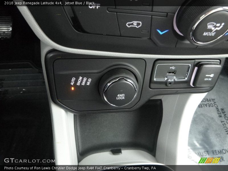 Jetset Blue / Black 2018 Jeep Renegade Latitude 4x4