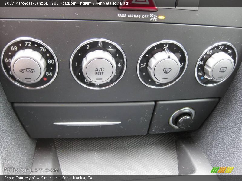 Iridium Silver Metallic / Black 2007 Mercedes-Benz SLK 280 Roadster
