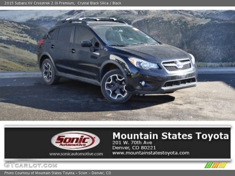 Crystal Black Silica / Black 2015 Subaru XV Crosstrek 2.0i Premium
