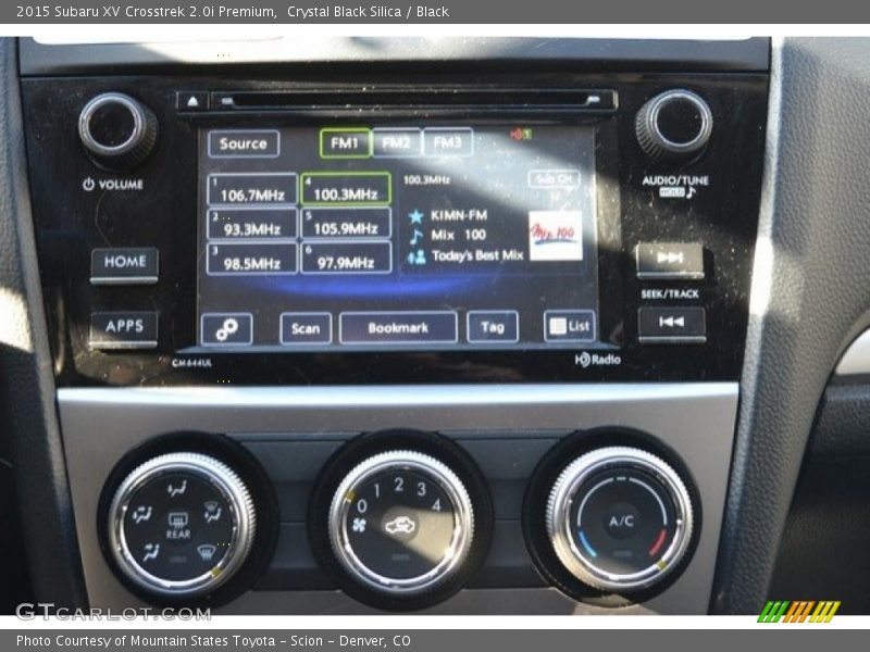 Crystal Black Silica / Black 2015 Subaru XV Crosstrek 2.0i Premium