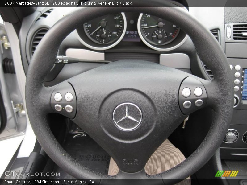 Iridium Silver Metallic / Black 2007 Mercedes-Benz SLK 280 Roadster