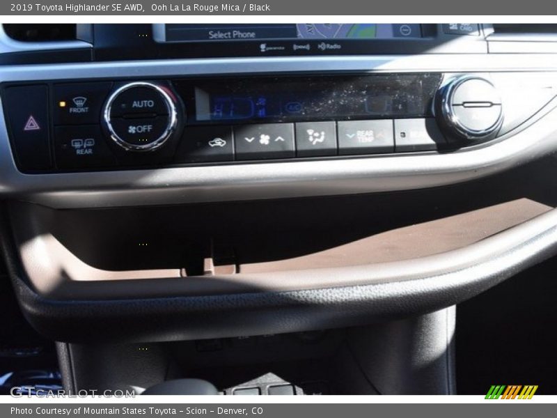 Ooh La La Rouge Mica / Black 2019 Toyota Highlander SE AWD