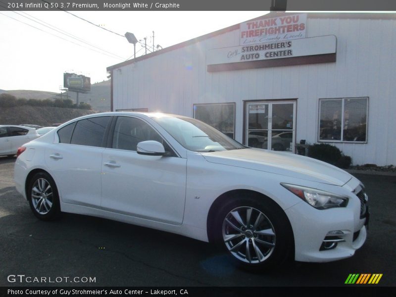 Moonlight White / Graphite 2014 Infiniti Q 50 3.7 Premium