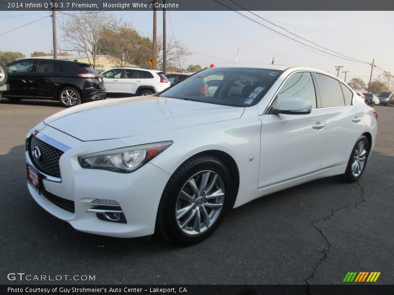 Moonlight White / Graphite 2014 Infiniti Q 50 3.7 Premium