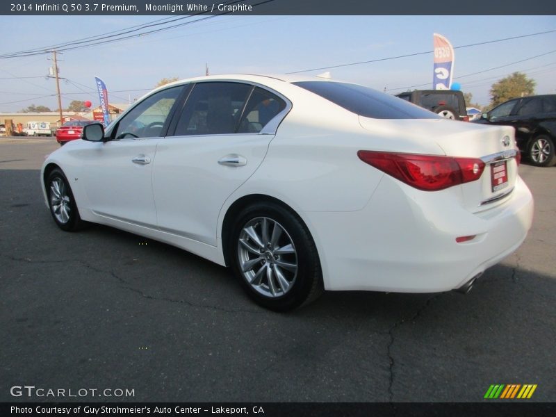 Moonlight White / Graphite 2014 Infiniti Q 50 3.7 Premium