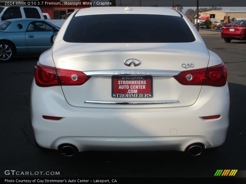 Moonlight White / Graphite 2014 Infiniti Q 50 3.7 Premium