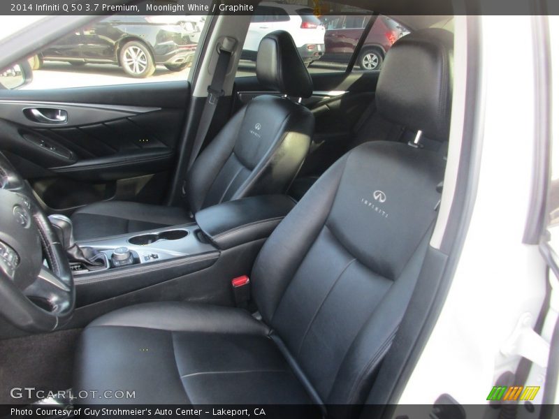Moonlight White / Graphite 2014 Infiniti Q 50 3.7 Premium