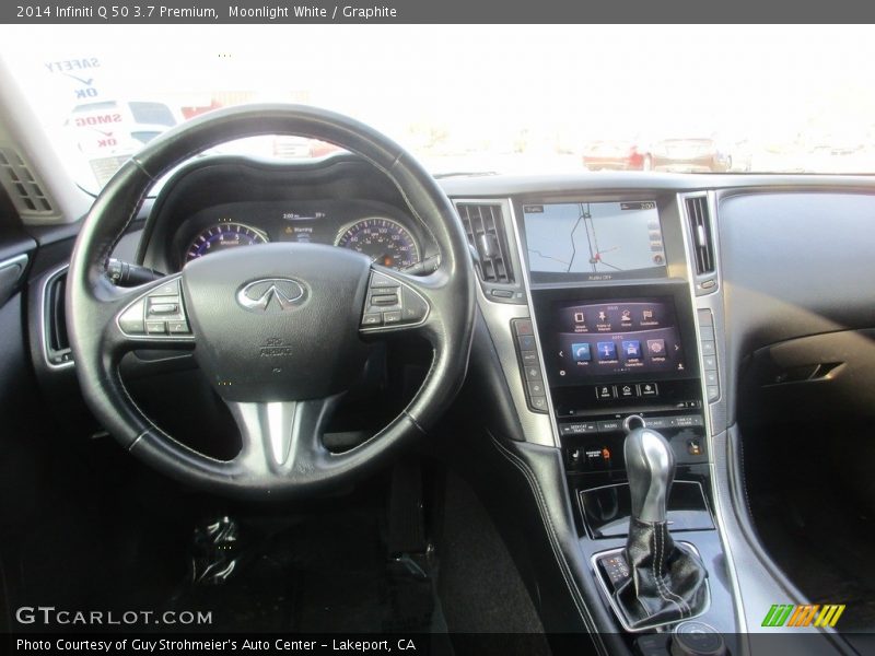 Moonlight White / Graphite 2014 Infiniti Q 50 3.7 Premium