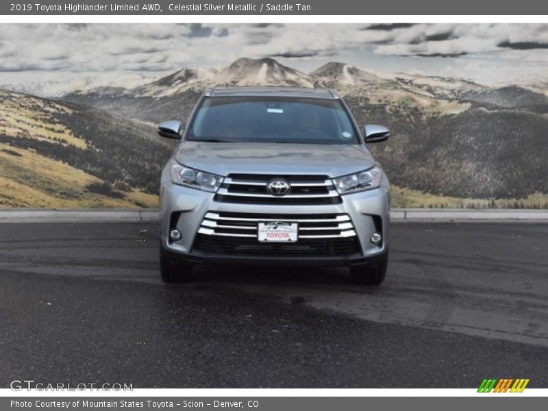 Celestial Silver Metallic / Saddle Tan 2019 Toyota Highlander Limited AWD