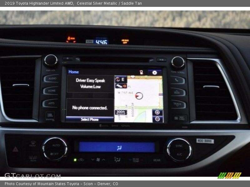 Celestial Silver Metallic / Saddle Tan 2019 Toyota Highlander Limited AWD