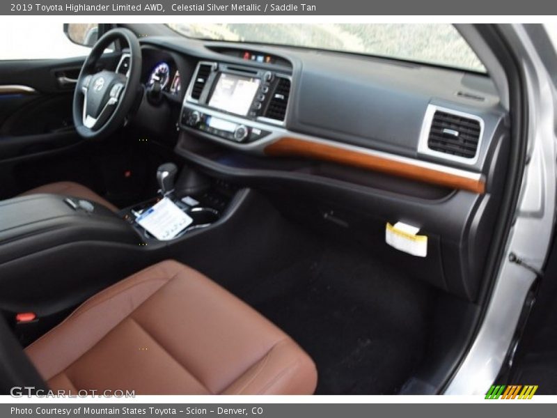 Celestial Silver Metallic / Saddle Tan 2019 Toyota Highlander Limited AWD