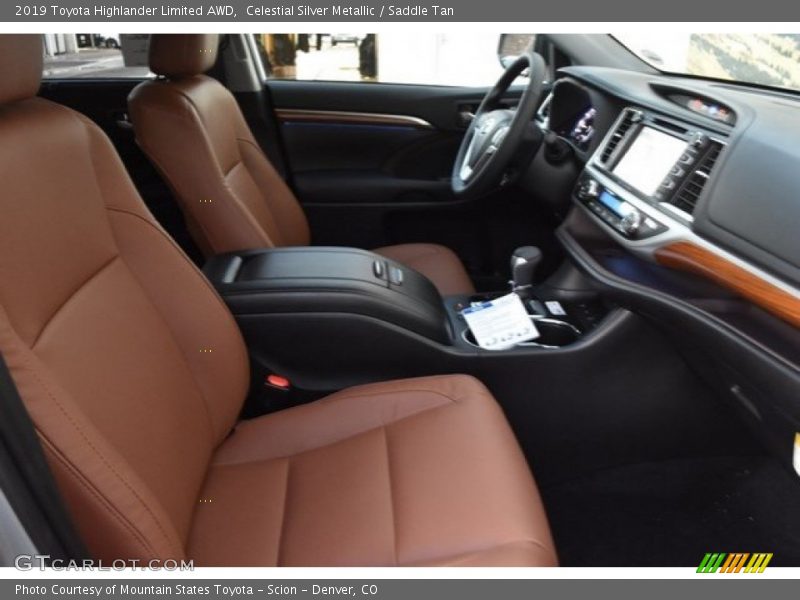 Celestial Silver Metallic / Saddle Tan 2019 Toyota Highlander Limited AWD