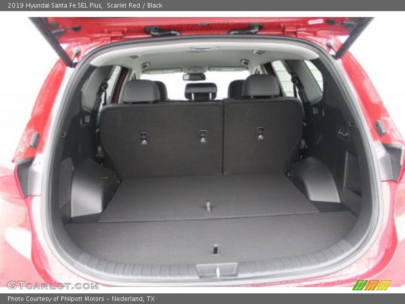Scarlet Red / Black 2019 Hyundai Santa Fe SEL Plus