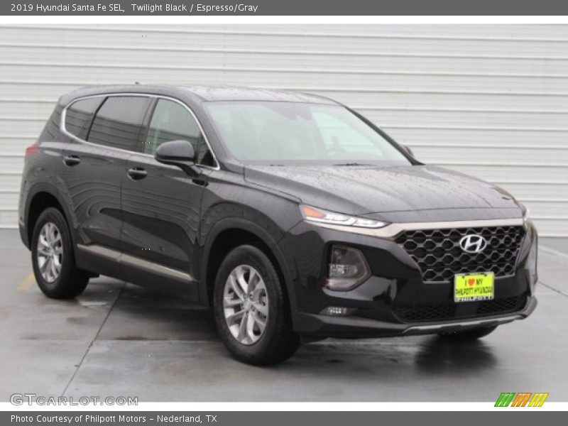 Twilight Black / Espresso/Gray 2019 Hyundai Santa Fe SEL