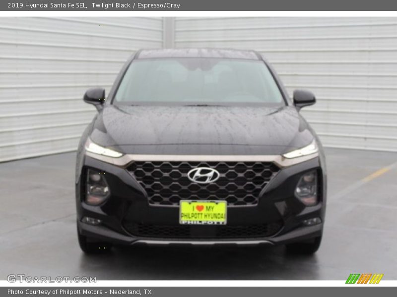 Twilight Black / Espresso/Gray 2019 Hyundai Santa Fe SEL