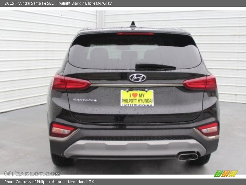 Twilight Black / Espresso/Gray 2019 Hyundai Santa Fe SEL