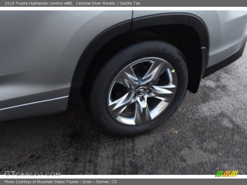 Celestial Silver Metallic / Saddle Tan 2019 Toyota Highlander Limited AWD