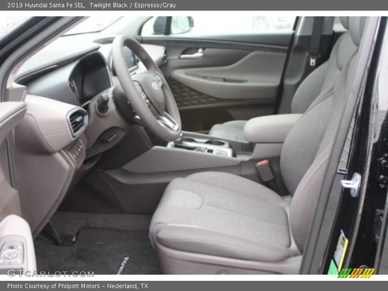 Twilight Black / Espresso/Gray 2019 Hyundai Santa Fe SEL