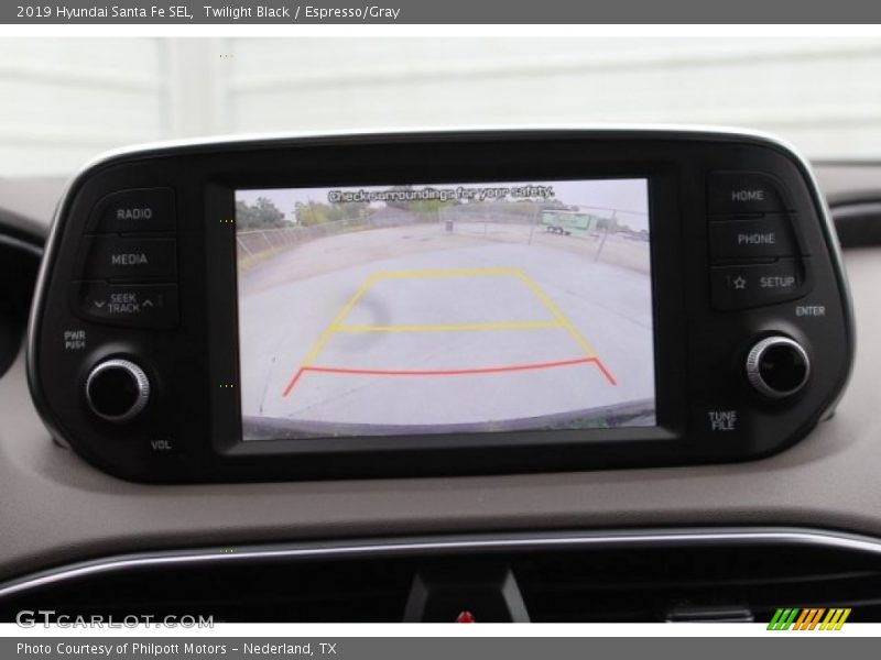 Twilight Black / Espresso/Gray 2019 Hyundai Santa Fe SEL