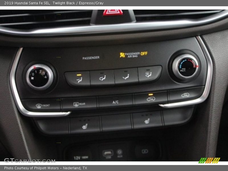 Twilight Black / Espresso/Gray 2019 Hyundai Santa Fe SEL