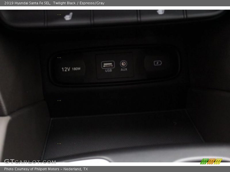 Twilight Black / Espresso/Gray 2019 Hyundai Santa Fe SEL