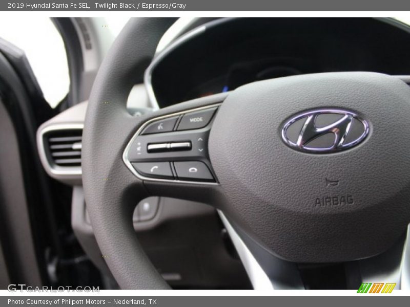 Twilight Black / Espresso/Gray 2019 Hyundai Santa Fe SEL