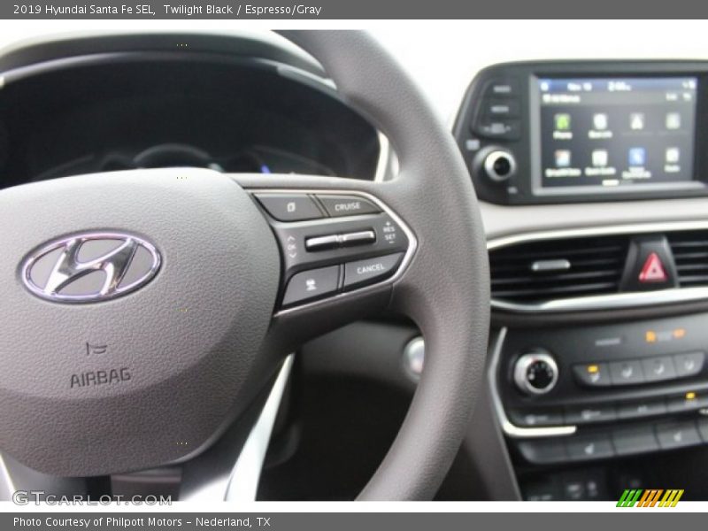 Twilight Black / Espresso/Gray 2019 Hyundai Santa Fe SEL