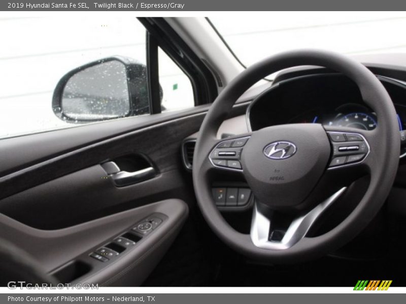 Twilight Black / Espresso/Gray 2019 Hyundai Santa Fe SEL