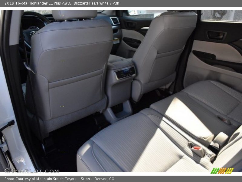 Blizzard Pearl White / Ash 2019 Toyota Highlander LE Plus AWD