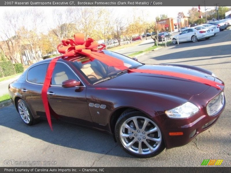 Bordeaux Pontevecchio (Dark Red Metallic) / Cuoio 2007 Maserati Quattroporte Executive GT