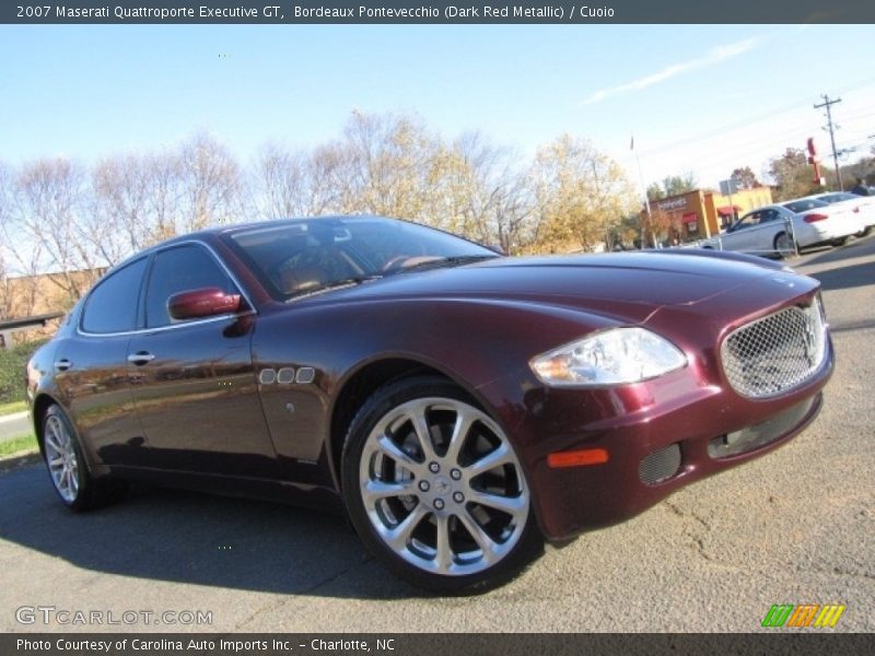 Bordeaux Pontevecchio (Dark Red Metallic) / Cuoio 2007 Maserati Quattroporte Executive GT