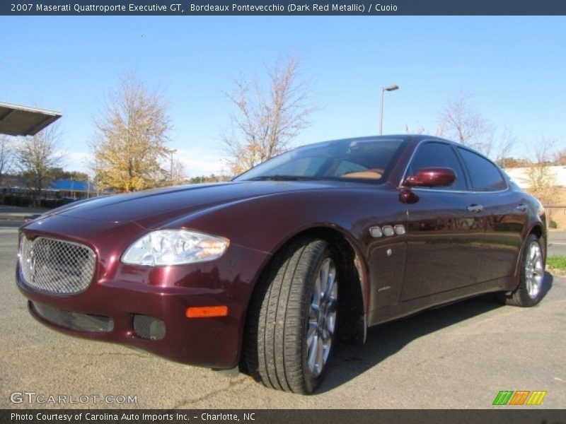 Bordeaux Pontevecchio (Dark Red Metallic) / Cuoio 2007 Maserati Quattroporte Executive GT