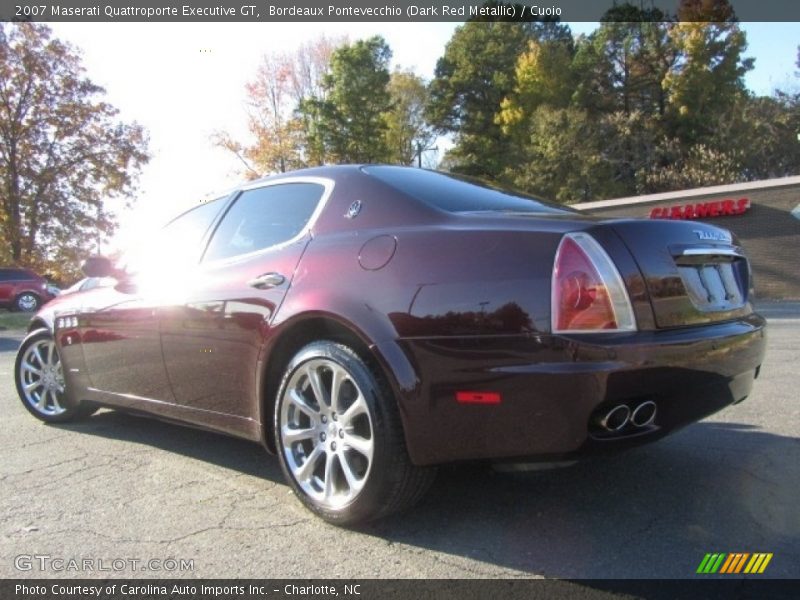 Bordeaux Pontevecchio (Dark Red Metallic) / Cuoio 2007 Maserati Quattroporte Executive GT