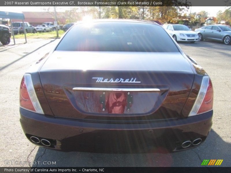 Bordeaux Pontevecchio (Dark Red Metallic) / Cuoio 2007 Maserati Quattroporte Executive GT