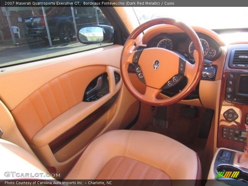 Bordeaux Pontevecchio (Dark Red Metallic) / Cuoio 2007 Maserati Quattroporte Executive GT