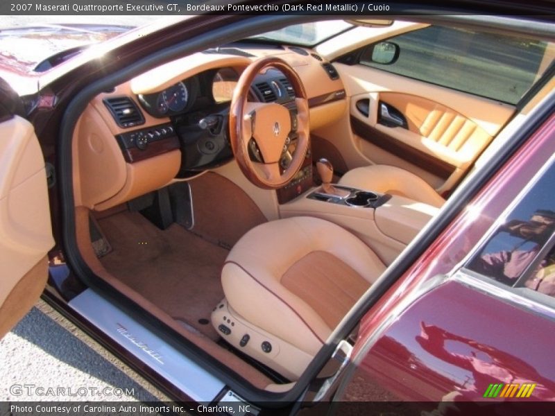Bordeaux Pontevecchio (Dark Red Metallic) / Cuoio 2007 Maserati Quattroporte Executive GT
