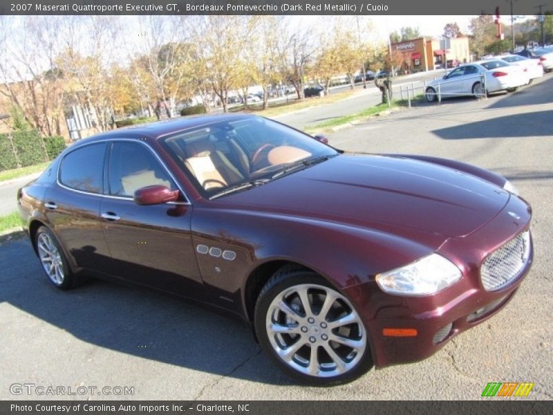 Bordeaux Pontevecchio (Dark Red Metallic) / Cuoio 2007 Maserati Quattroporte Executive GT