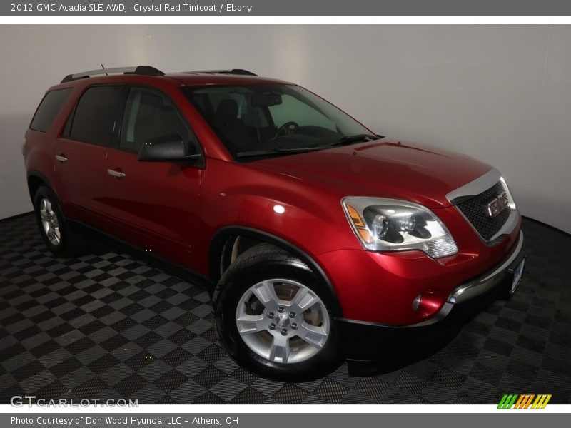 Crystal Red Tintcoat / Ebony 2012 GMC Acadia SLE AWD