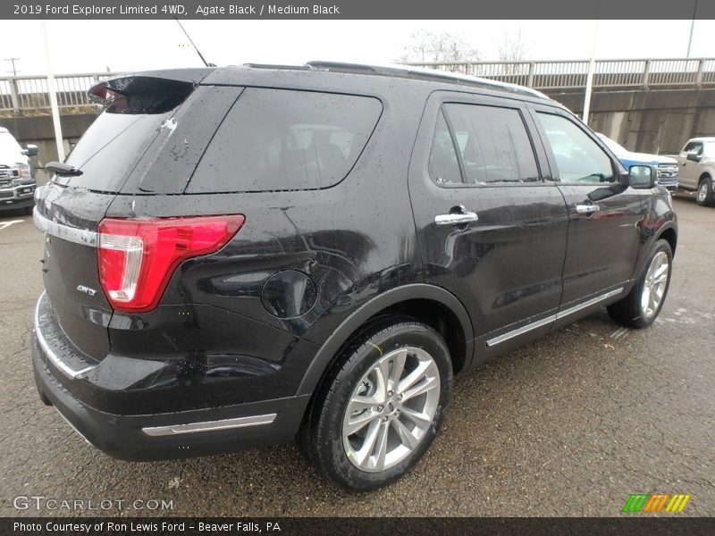 Agate Black / Medium Black 2019 Ford Explorer Limited 4WD