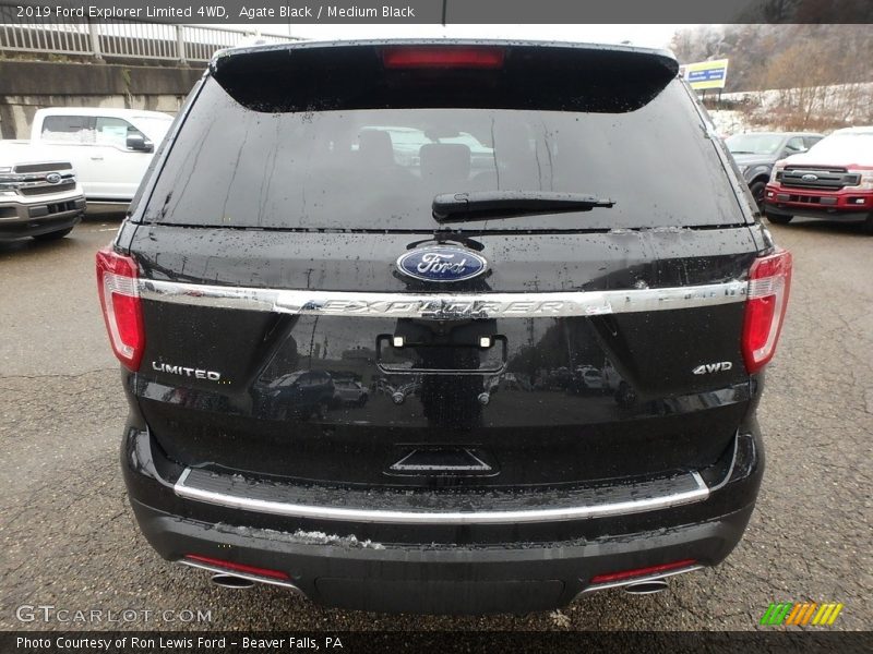 Agate Black / Medium Black 2019 Ford Explorer Limited 4WD