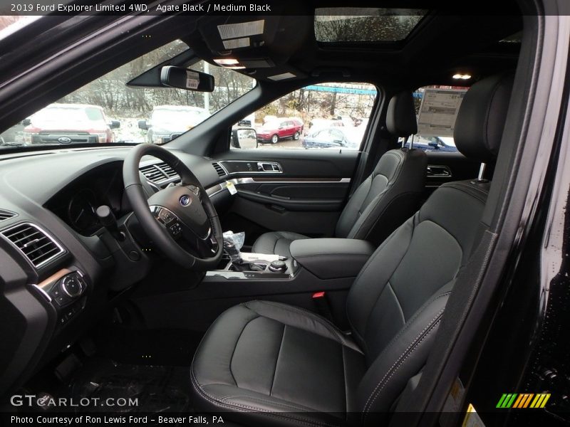 Front Seat of 2019 Explorer Limited 4WD