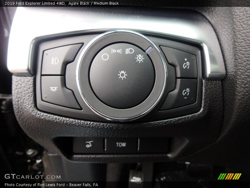 Controls of 2019 Explorer Limited 4WD