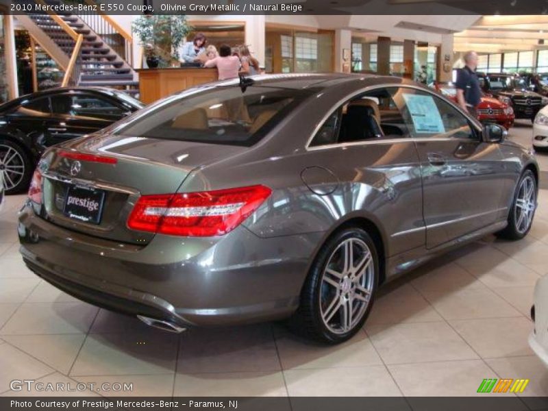 Olivine Gray Metallic / Natural Beige 2010 Mercedes-Benz E 550 Coupe