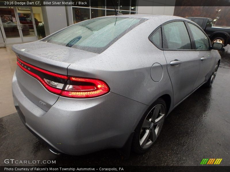 Billet Silver Metallic / Black 2016 Dodge Dart GT