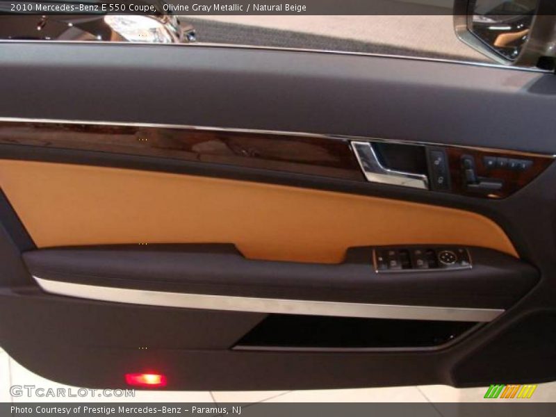Olivine Gray Metallic / Natural Beige 2010 Mercedes-Benz E 550 Coupe