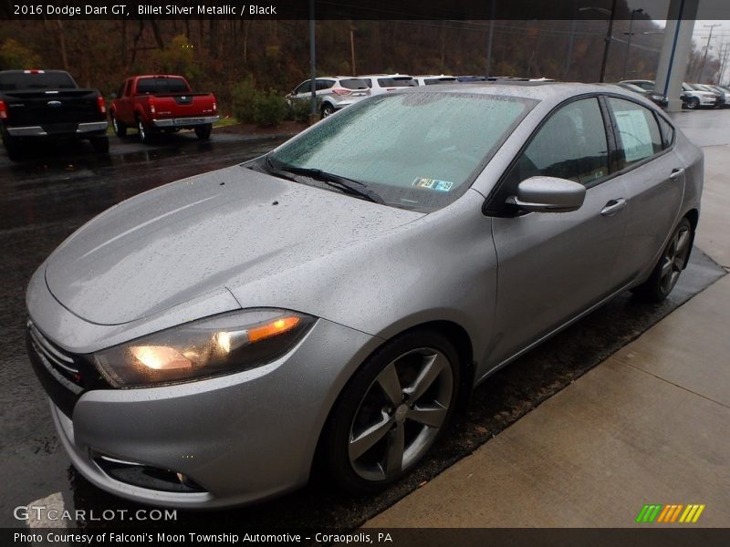 Billet Silver Metallic / Black 2016 Dodge Dart GT
